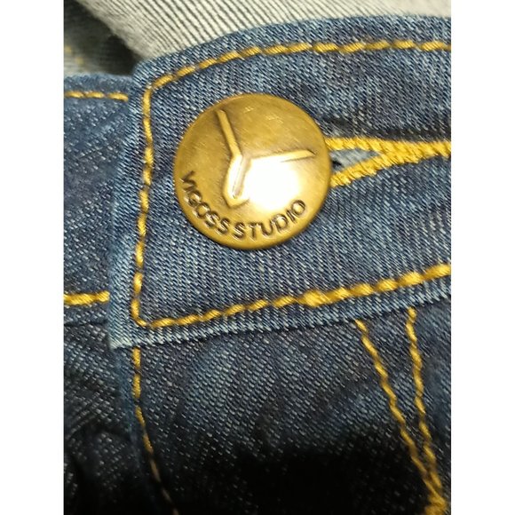 Vigoss Studio Jeans Size 9 10 Womens Juniors The Jagger Boot Cut Dark Wash Denim - Picture 10 of 16